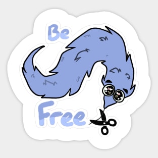 Be Free! [BLUE] Sticker